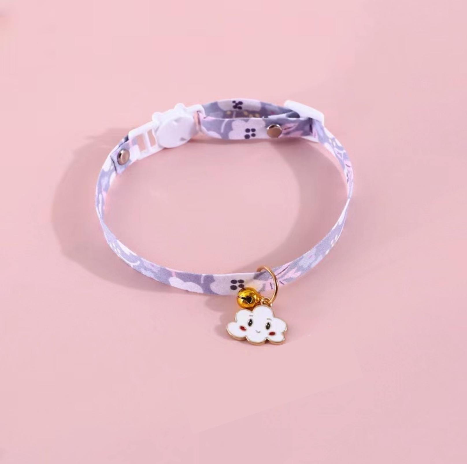 Rainbow Cloud Pendant Adjustable Pet Necklace