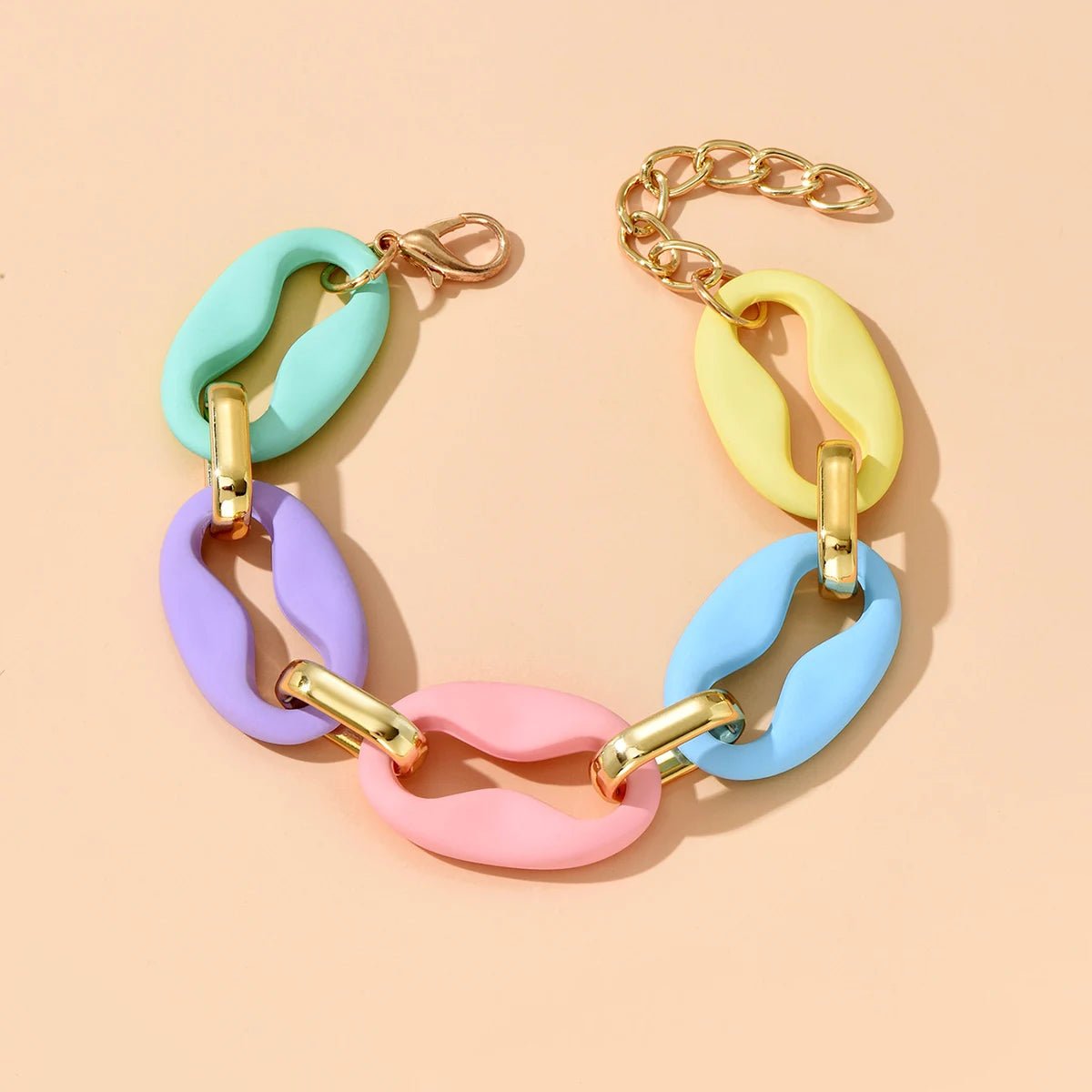 Chunky Pastel Necklace and Bracelet Set