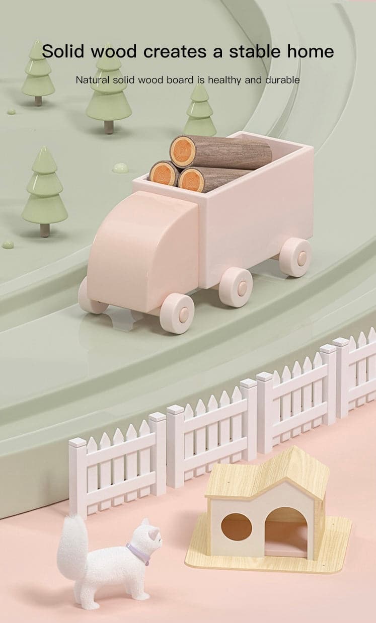 135cm Dreamland Wooden Cat Tree – Pink