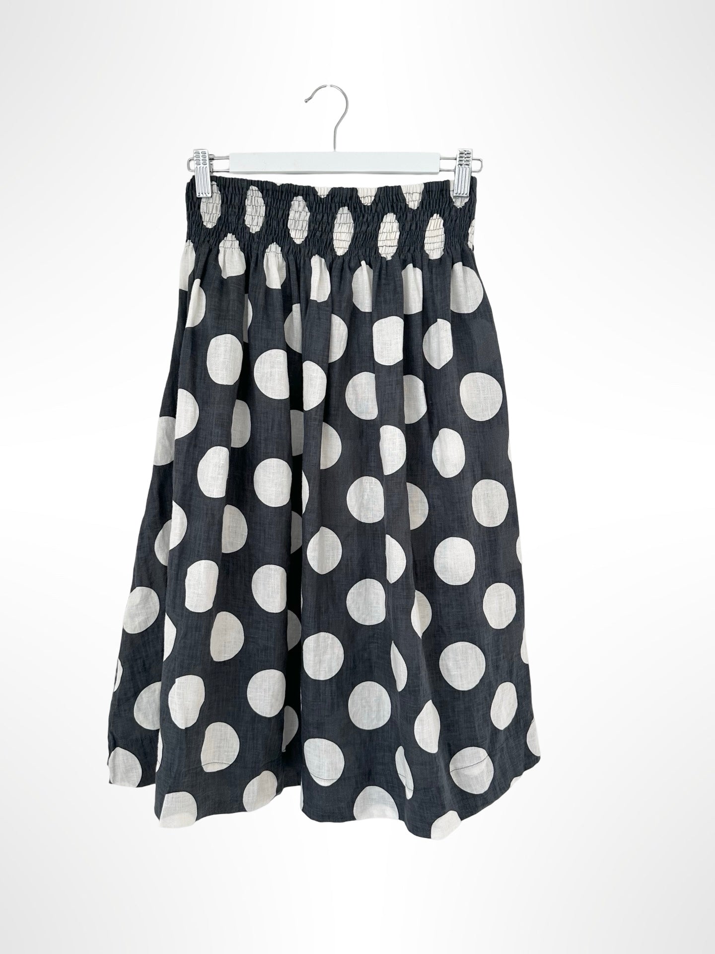 big charcoal spot linen