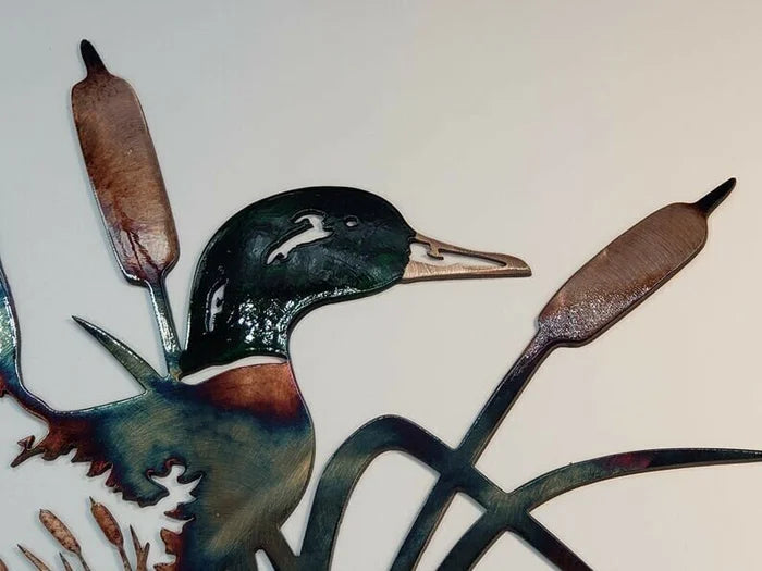 Wild Duck Metal Decorative Pendant