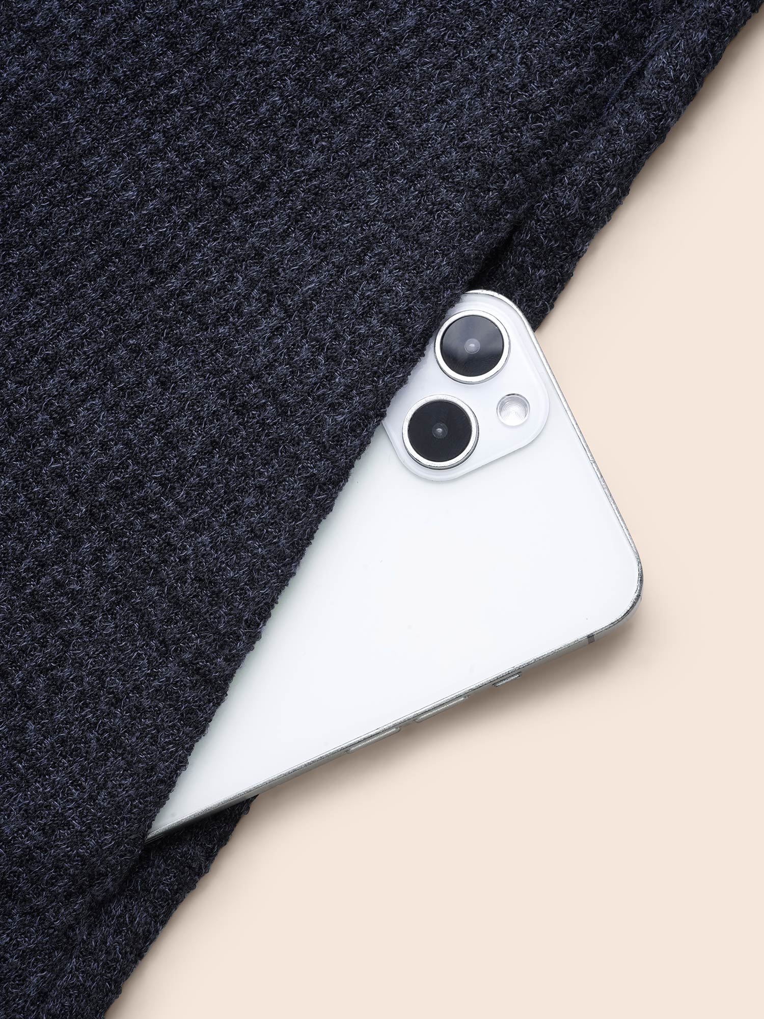 Solid Waffle Knit Pleated Jacket