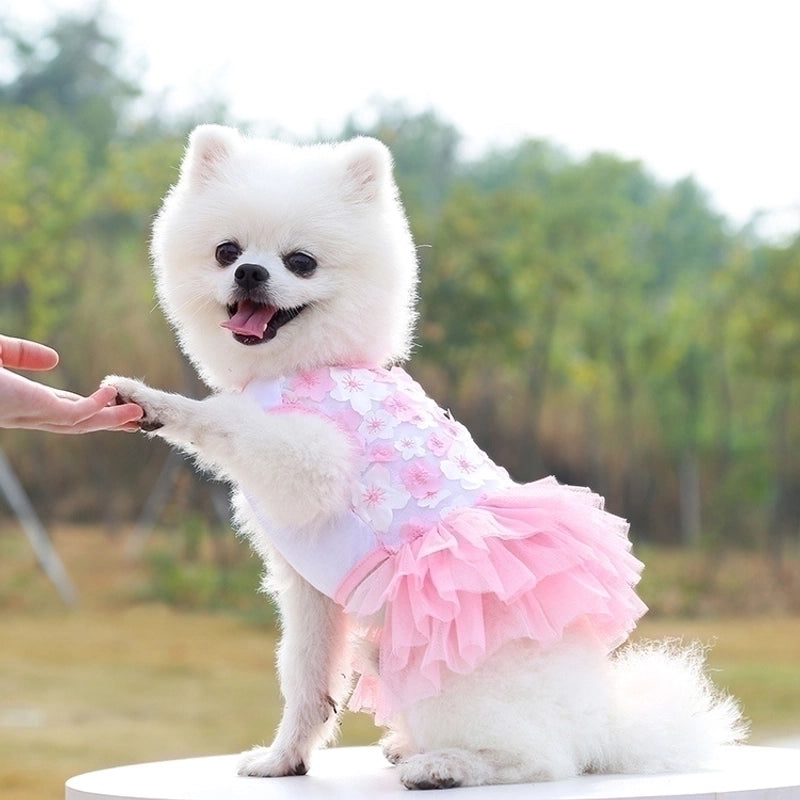 Princess Cotton Flower Pet Clothing
