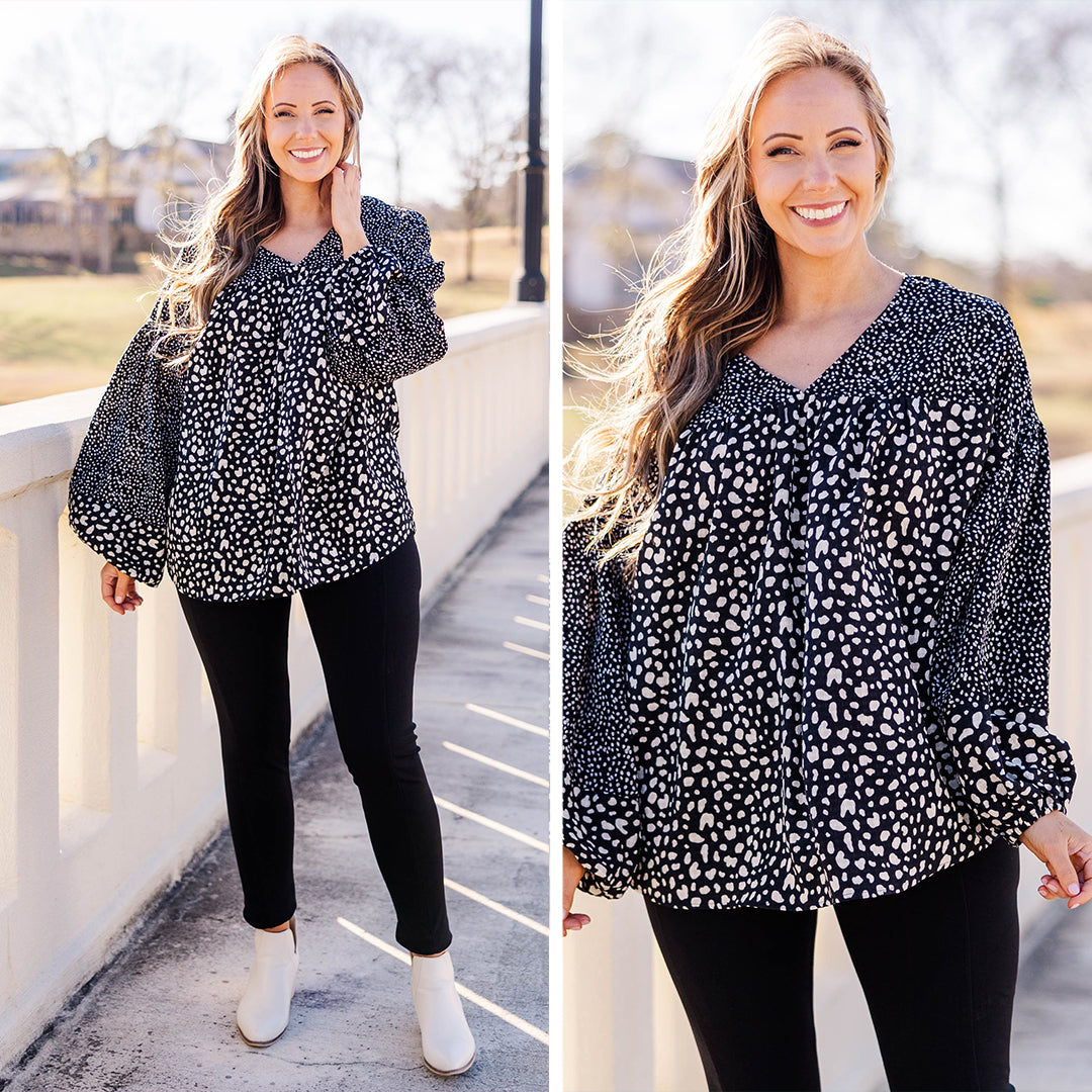 Savor The Glance Top. Black