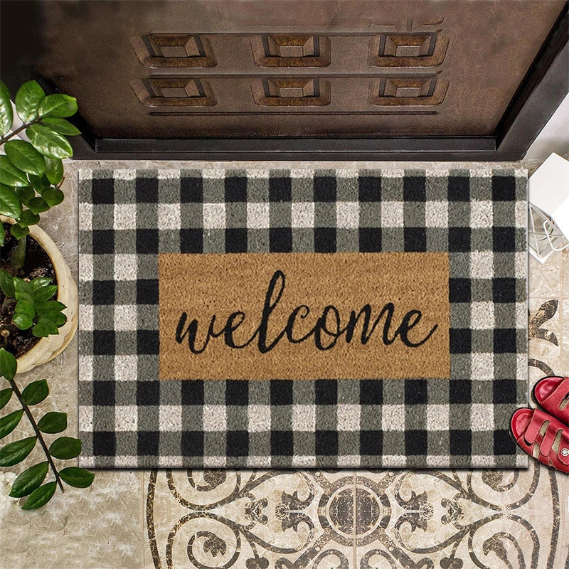 Retro Animal Letter Flower Polyester Carpet Bathing