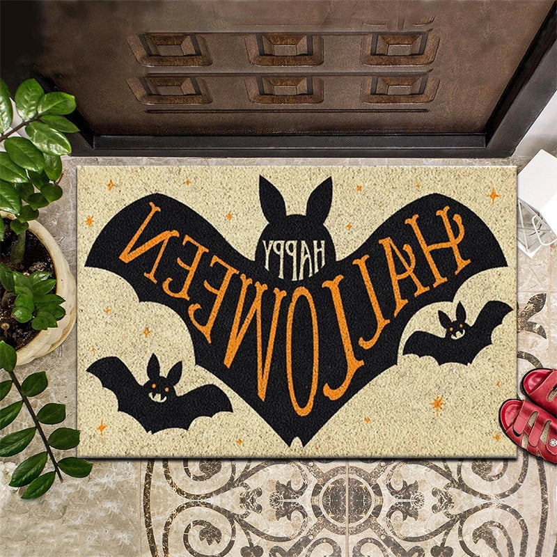 Retro Animal Letter Flower Polyester Carpet Bathing