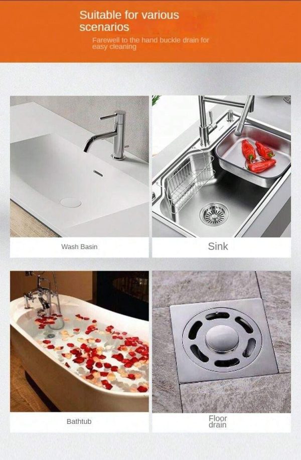 Multifunctional Sticker Drainer Net for Home. Bathroom and Kitchen