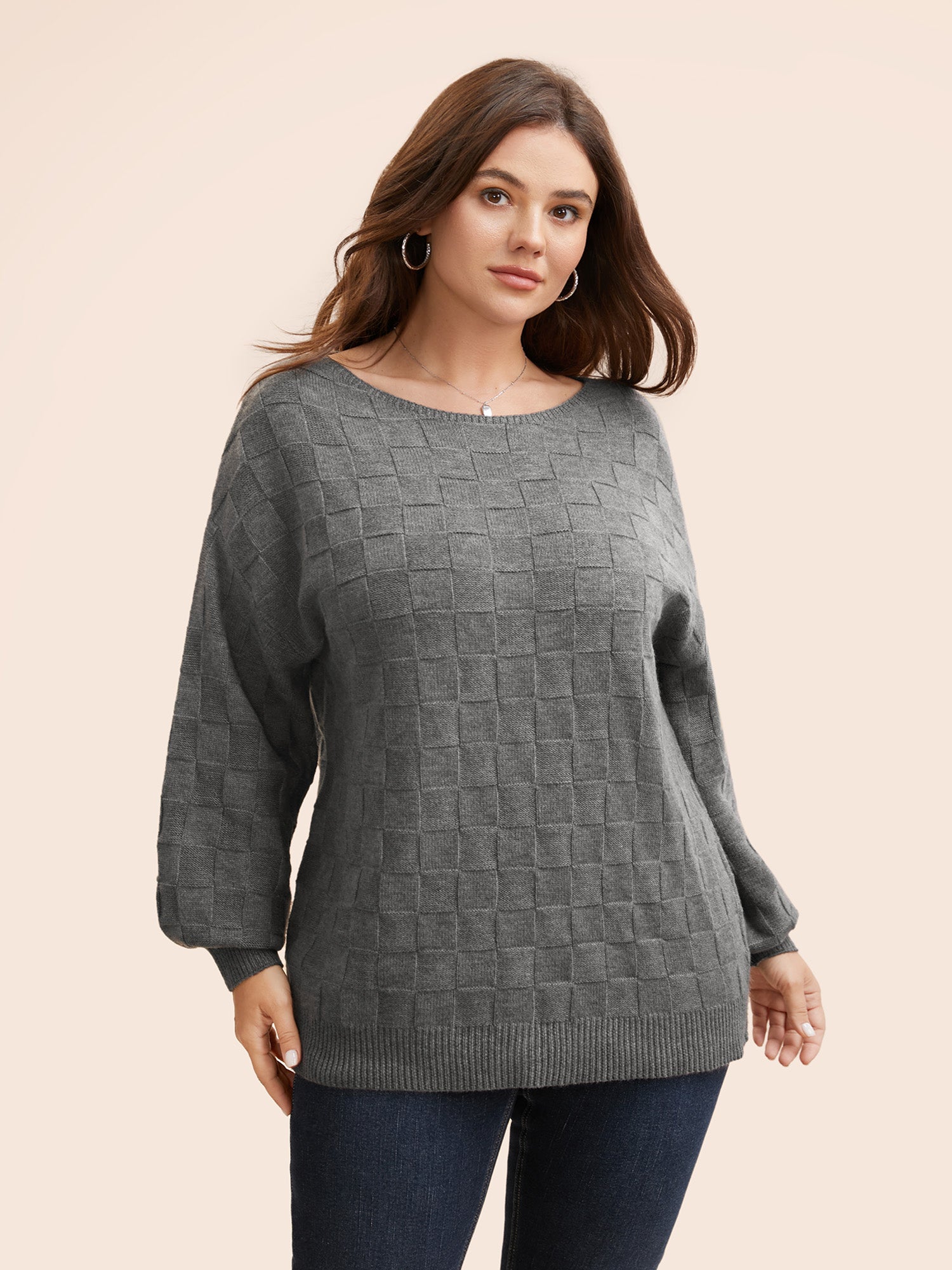 Supersoft Essentials Textured Batwing Sleeve Pullover