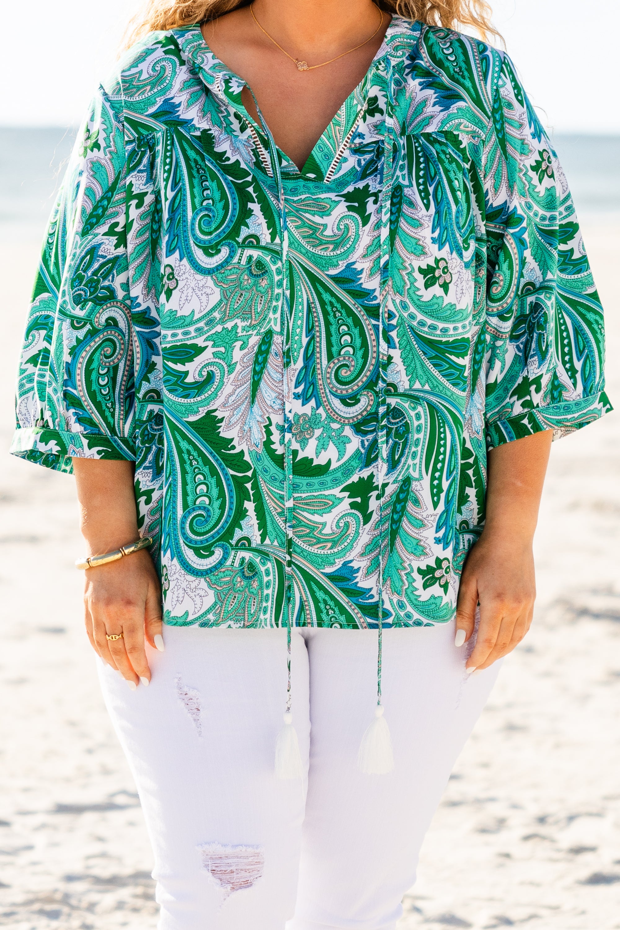 Magnify Your Love Top. Green