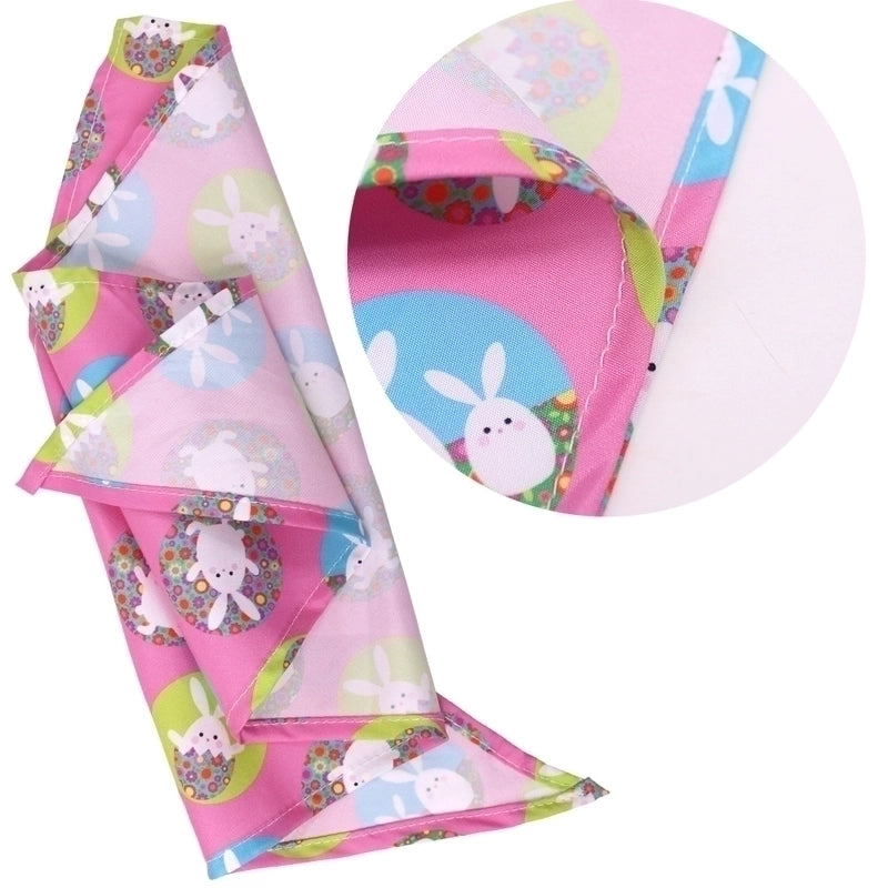 Minimalist Classic Style Polyester Easter Rabbit Pet Saliva Towel