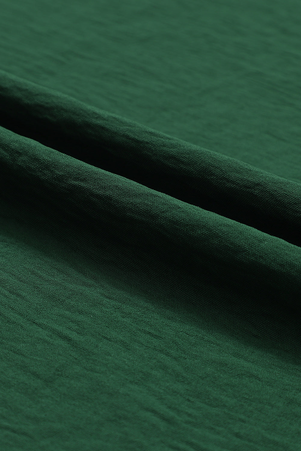 Green Long Sleeve Wide Leg Jumpsuit