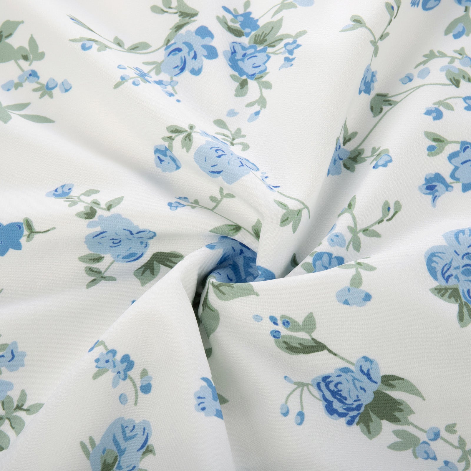 Vintage Floral Printed Defined Waist Dress Ruched Bodice Flared A-Line Dress