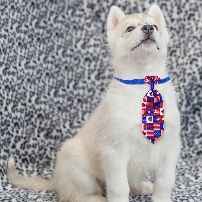 New Everyday Casual Independence Day Dog Tie Accessories