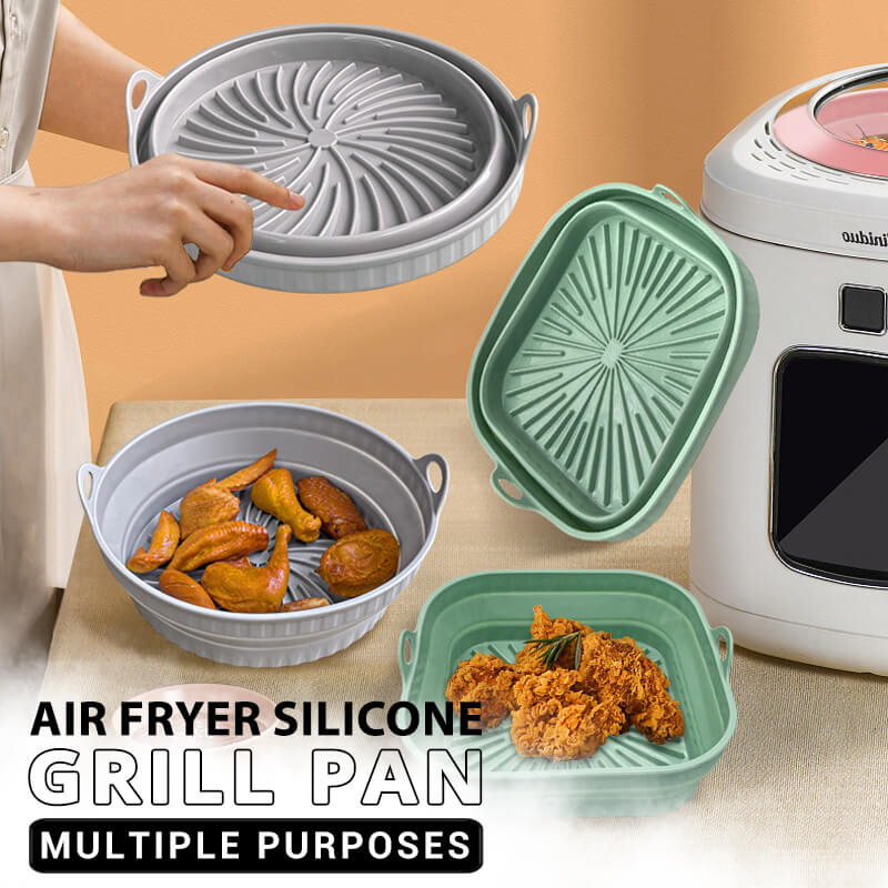 Thickened Foldable Air Fryer Silicone Grill Pan