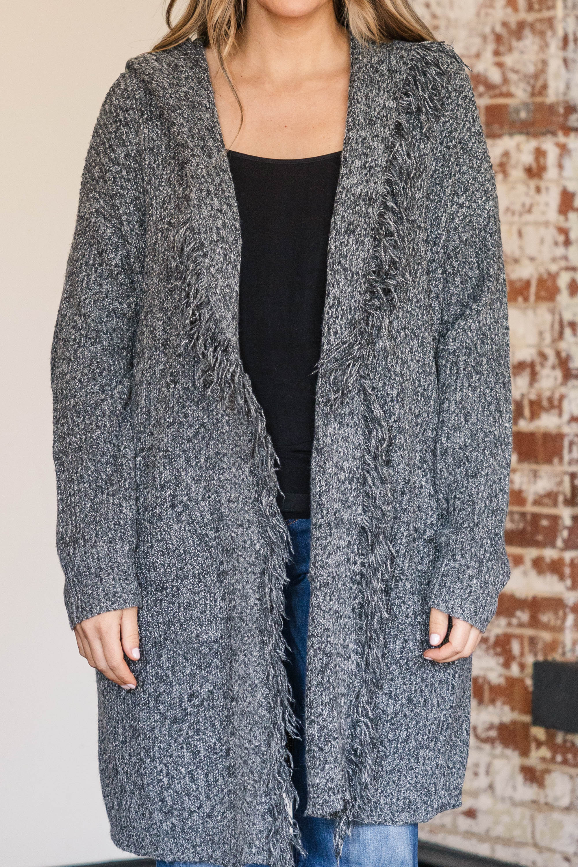 Always Be You Cardigan. Charcoal