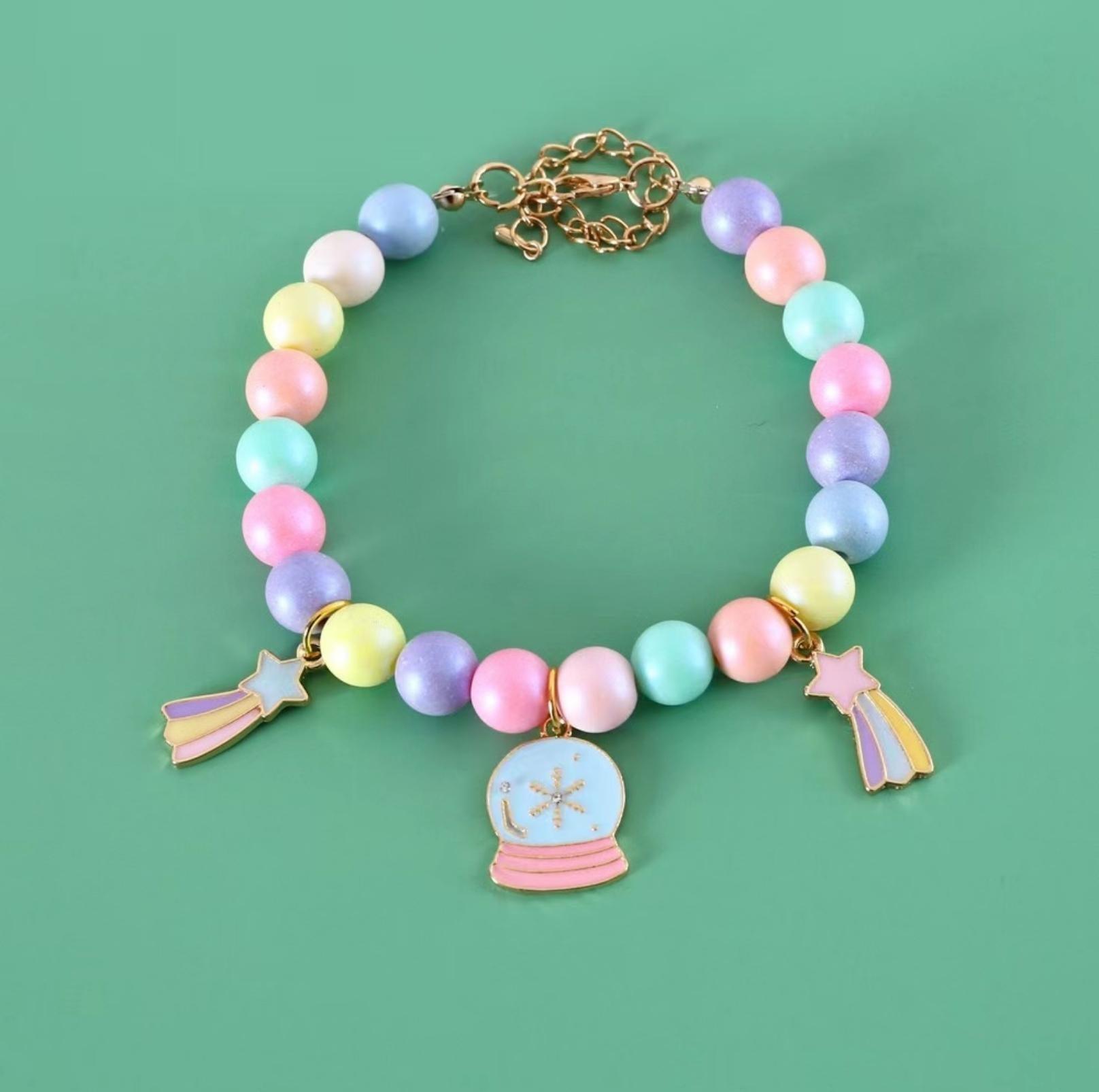 Dreamy Macaron Adjustable Cartoon Pendant Pet Collar