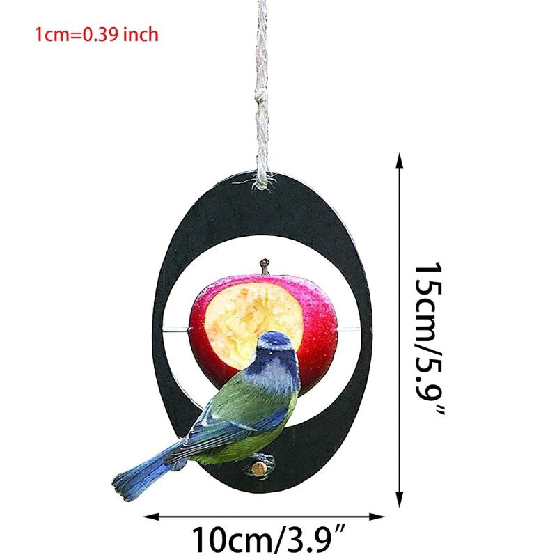 Hanging Wooden Bird Feeder