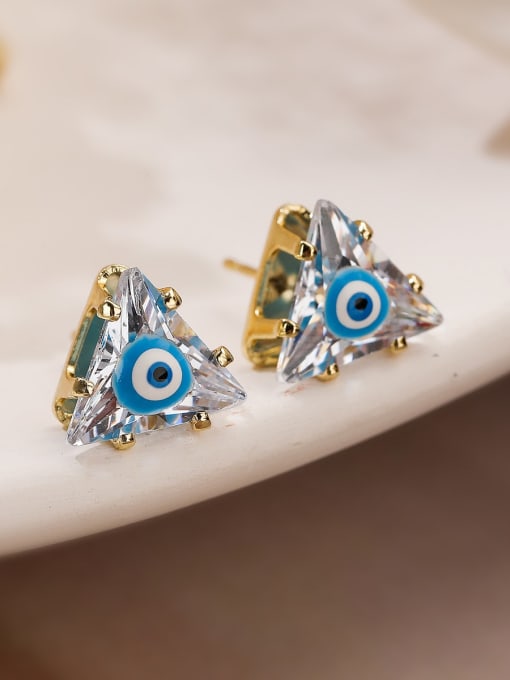 Dainty Triangle Stud Earrings