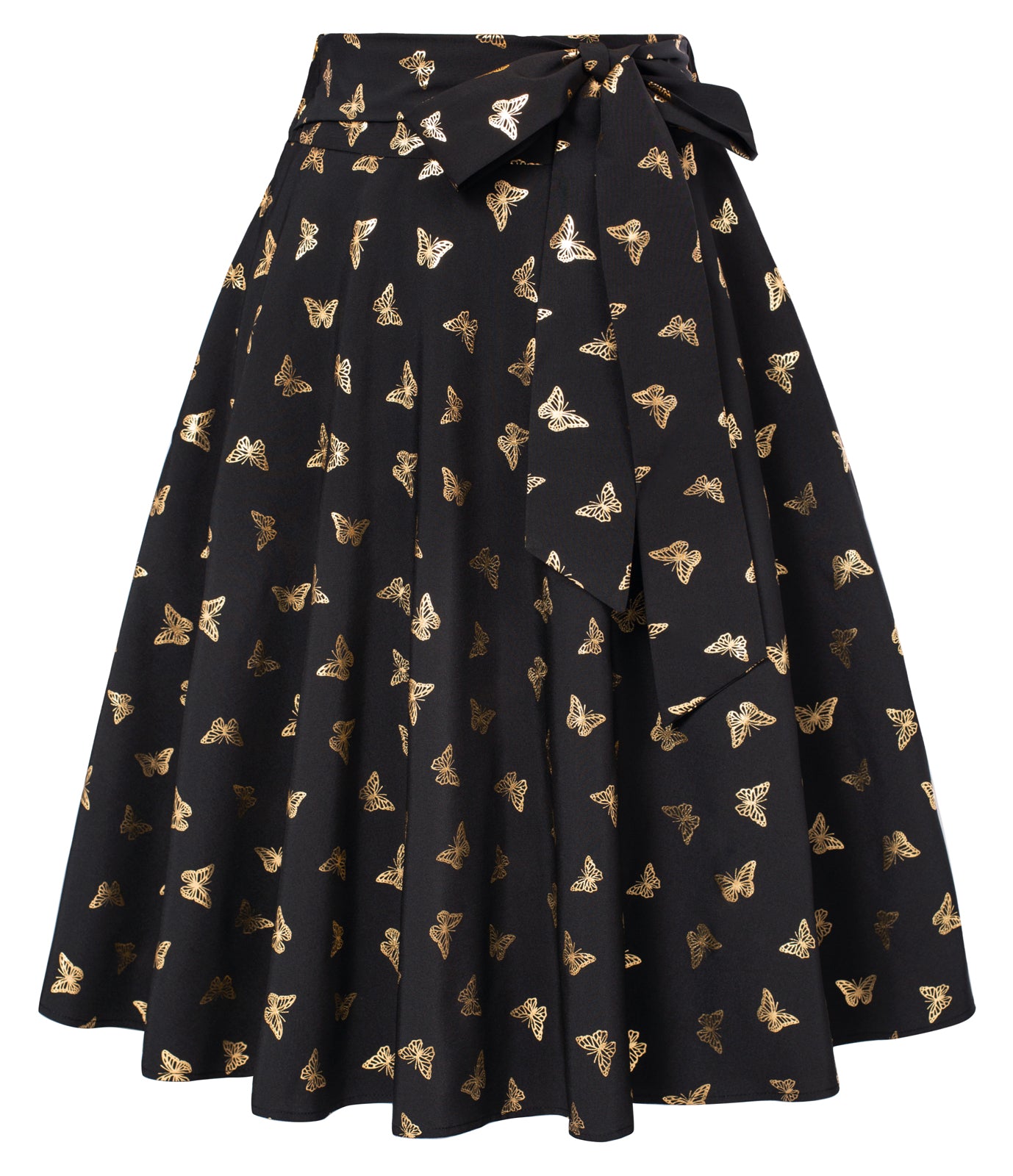 Women's High Waist A-Line Pockets Skirt