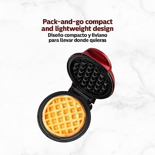 Mini Non-Stick Waffles Maker. Portable Electric Waffle Iron Machine