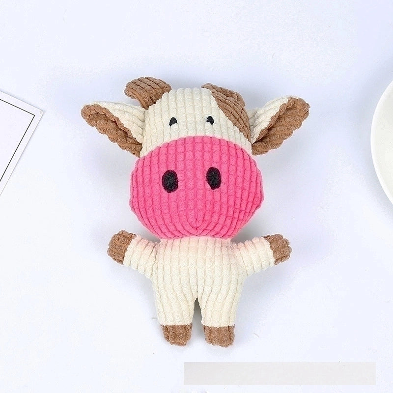 Simple Cartoon Animal Shape Bite-resistant Pet Toy