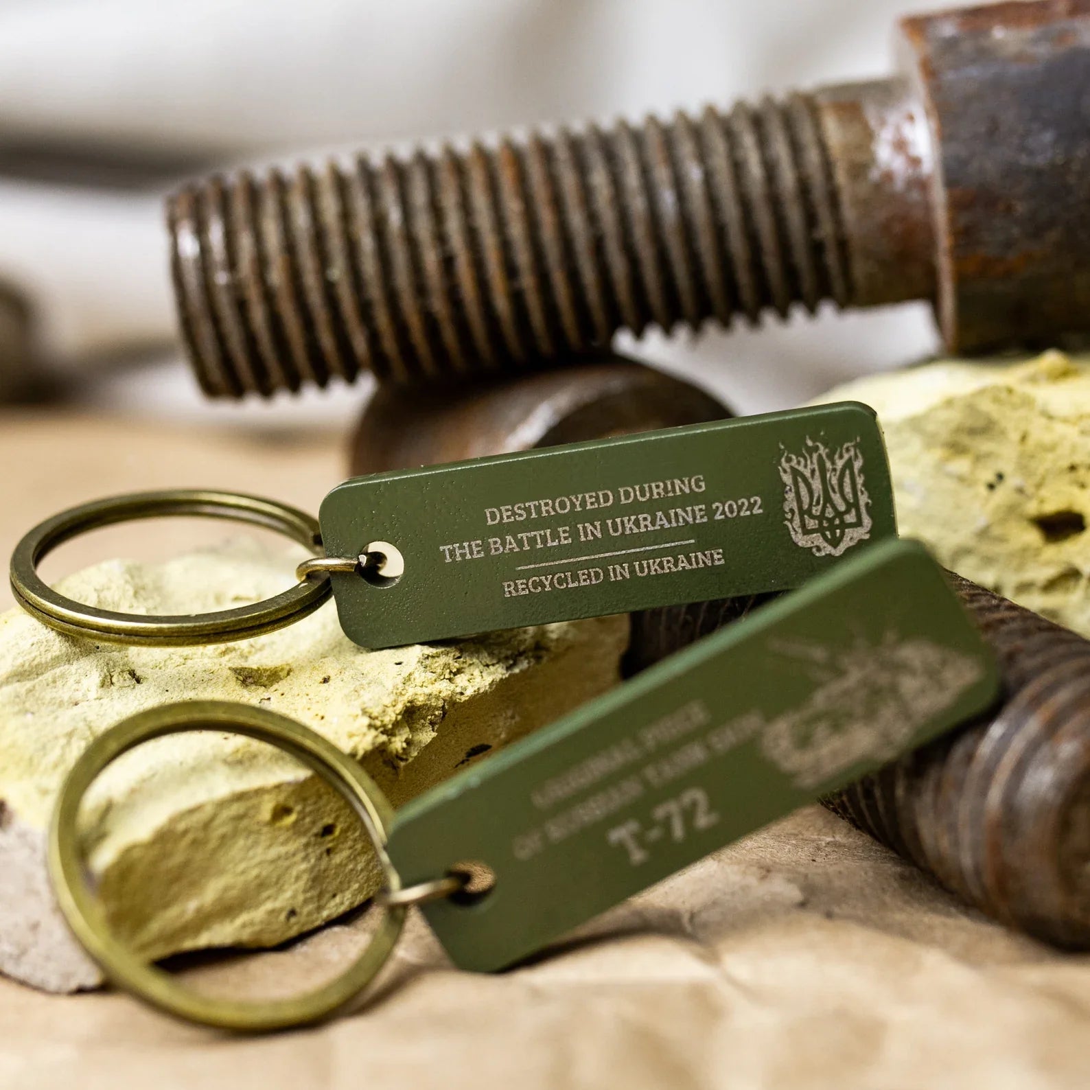 Piece of  tank keychain