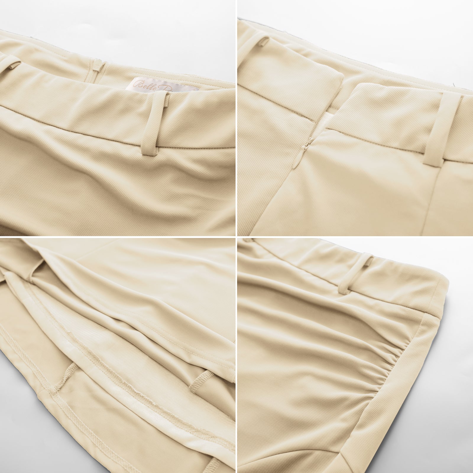 Bodycon Pencil Skirt with Belt Knee Length 1950s Vintage Work Business Skirts