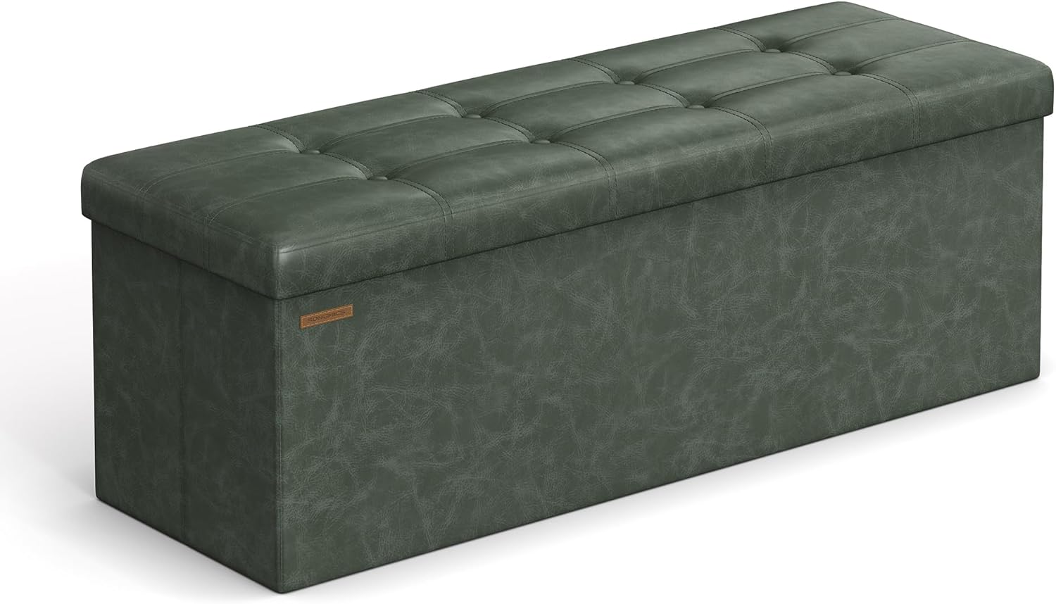 SONGMICS Mazie Collection - 43 Inches Folding Storage Ottoman Bench