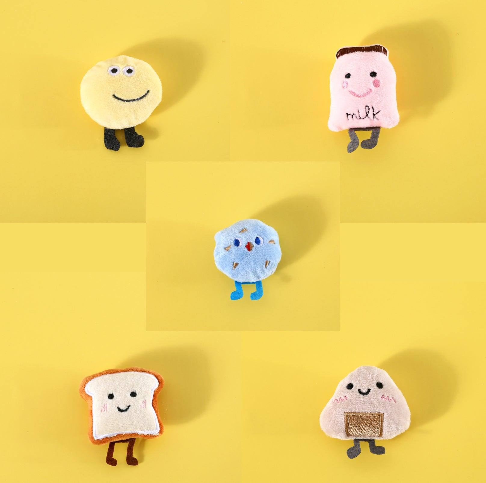 Food Lover Catnip Cat Toy Set With Bell (5pcs)