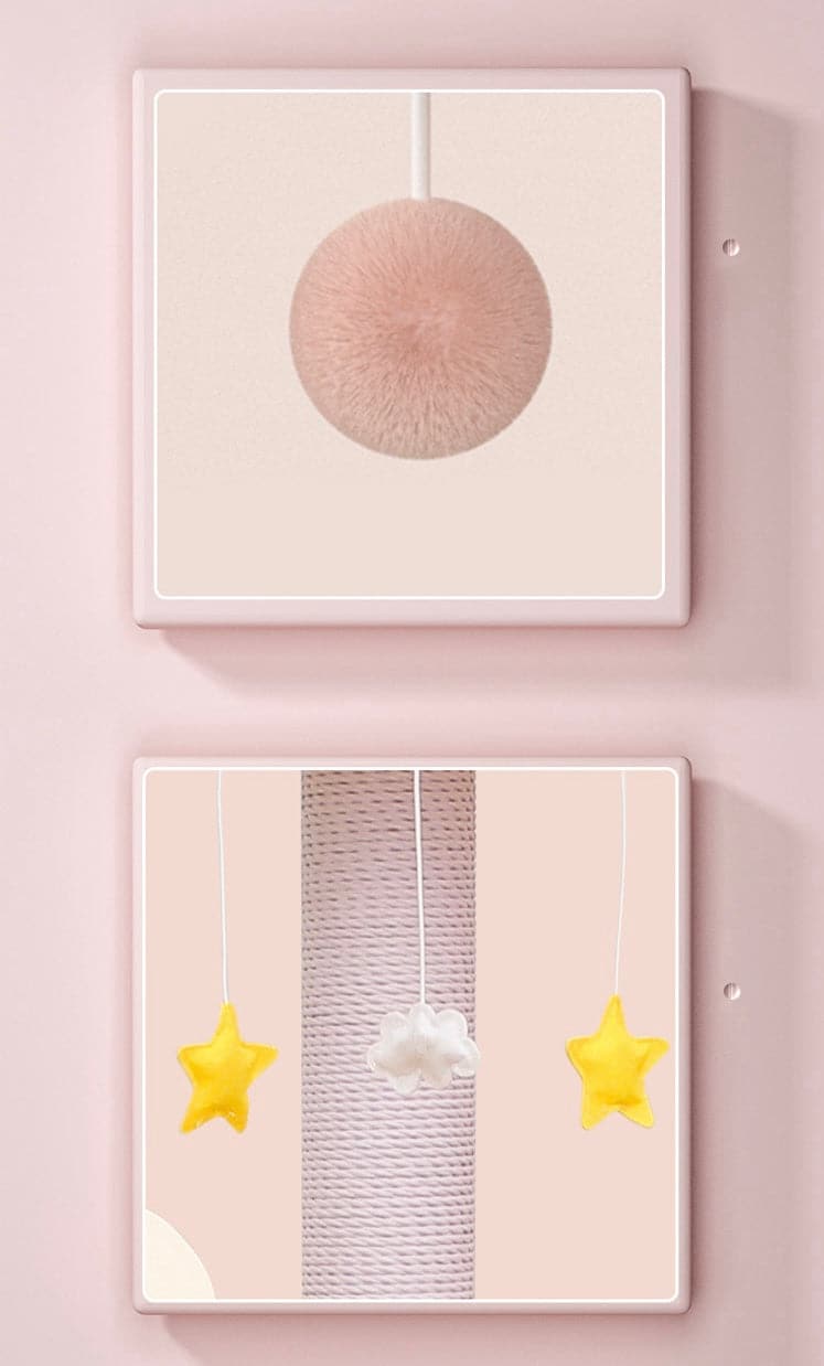 135cm Dreamland Wooden Cat Tree – Pink