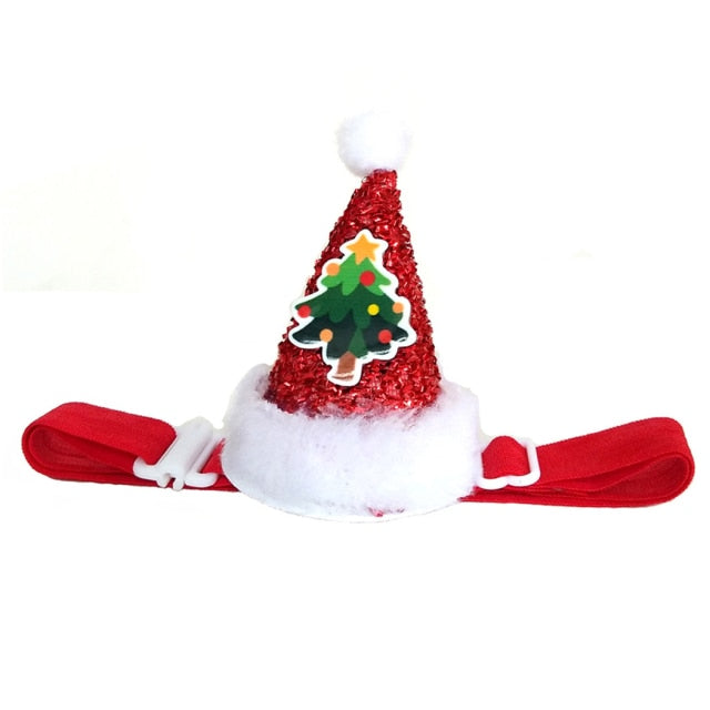 Glitter Christmas Hats For Dogs