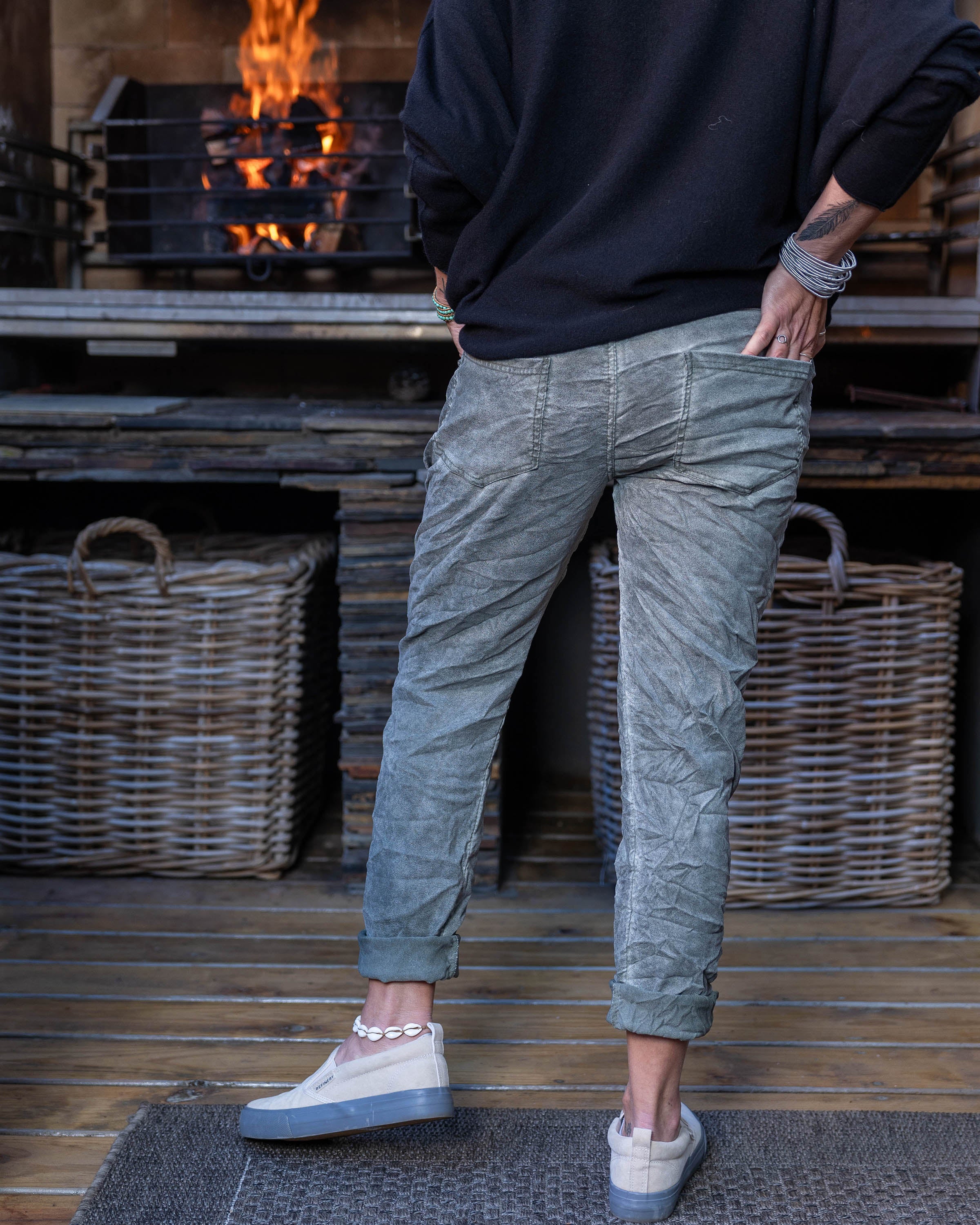Simply The Best Pants Drawstring Pants | Olive