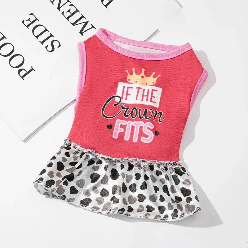 Casual Polyester Letter Tree Pet Clothing
