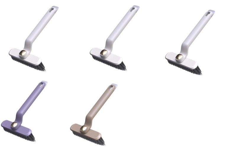 Multi-function rotating crevice cleaning brush