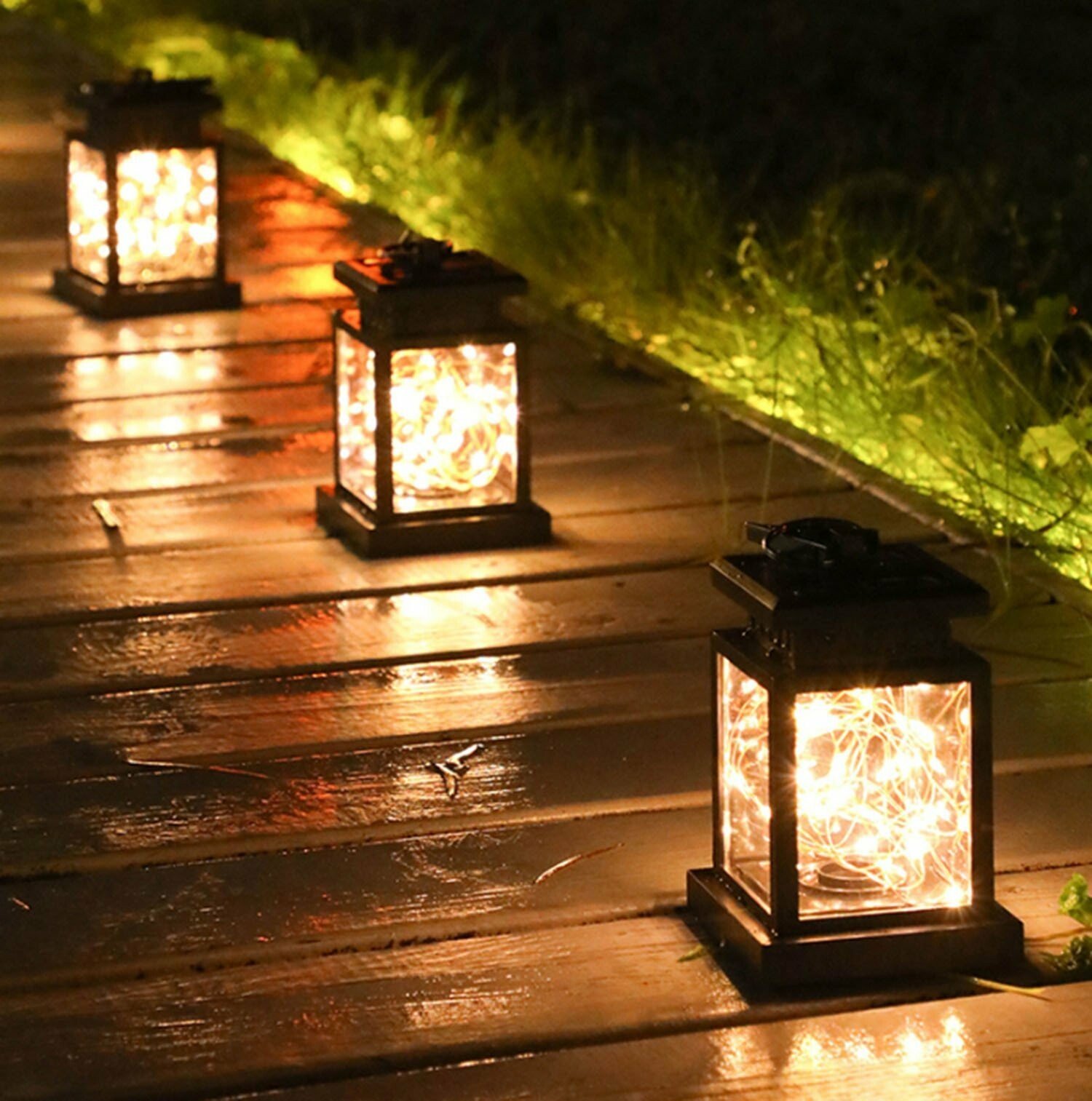 Candle Effect Solar Hanging Lantern