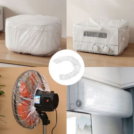 10Pcs Thickened Disposable Transparent Dust Cover. Reusable Clear Kitchen Appliances Covers