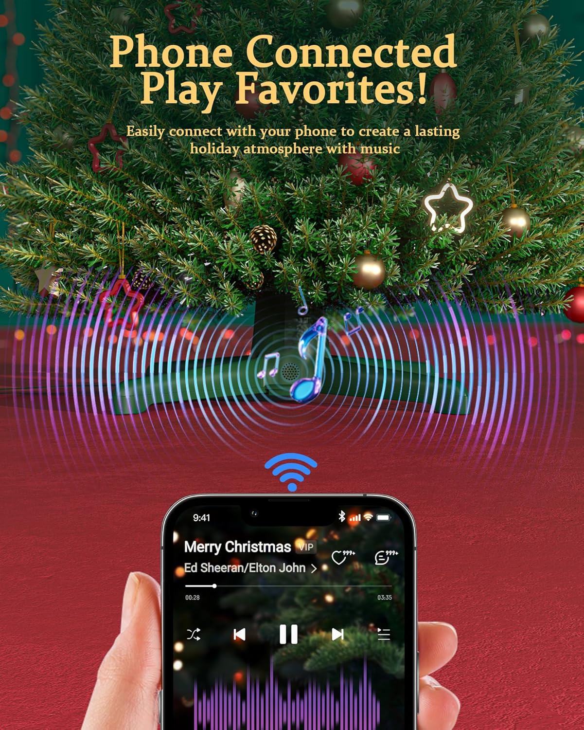 Musical Rotating Christmas Tree Stand