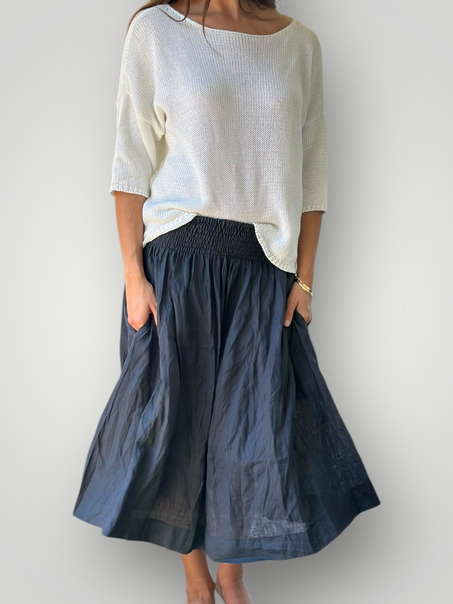 charcoal linen