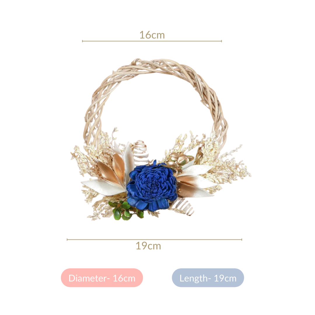 Mini Shola Flower Wreath Eco-Friendly Set Of 4