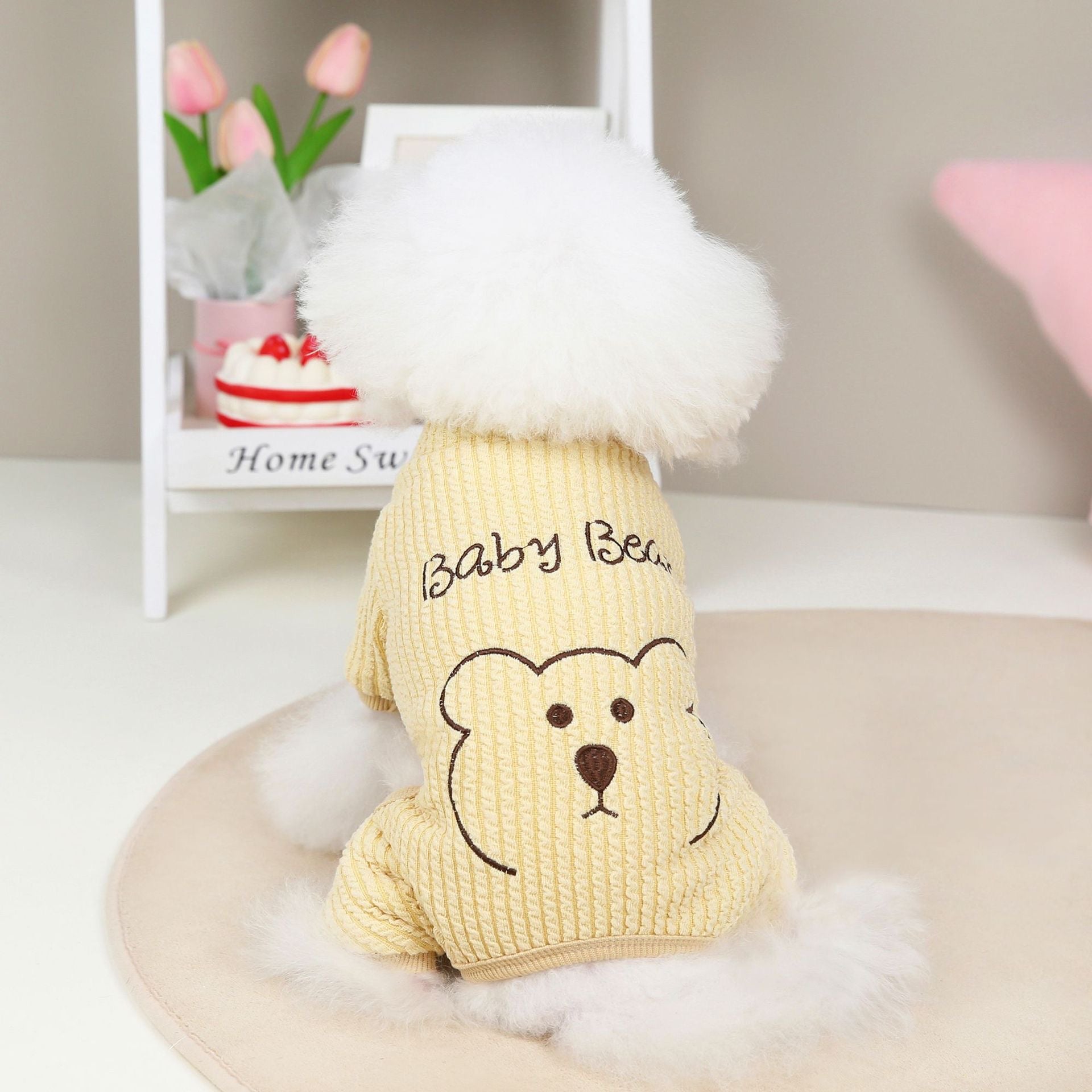 Warm Bear Printed Pet Jumpsuits Pajama