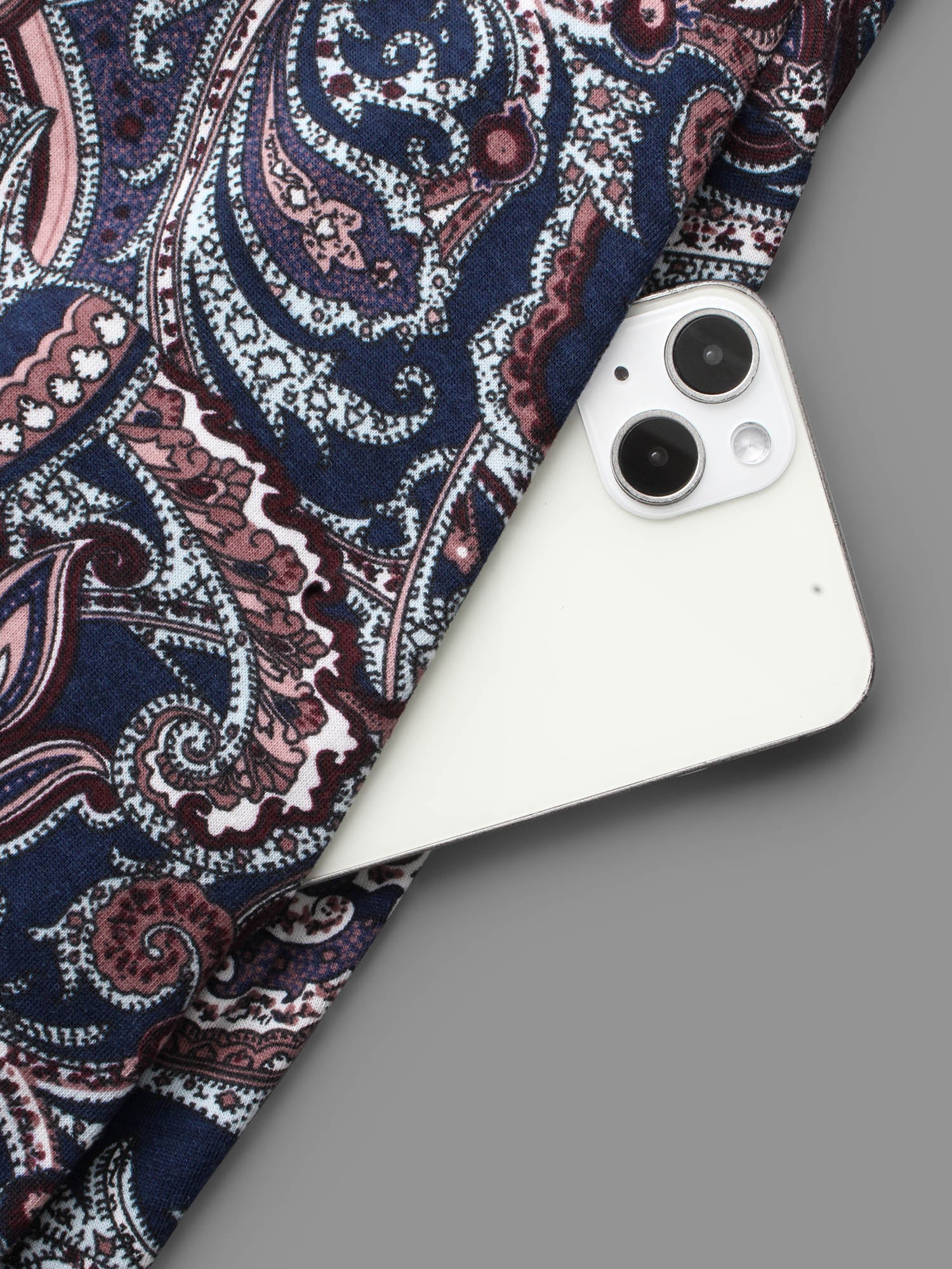 Wrap Hem Bandana Floral Dress