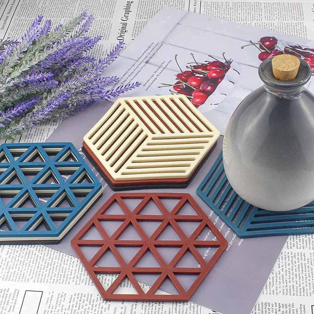 1Pc Silicone Insulation Placemat. Insulated Mats For Kitchen Pans. Pot Holders. Counter Mat