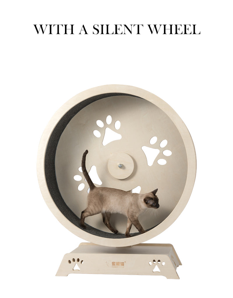 HONEYPOT PurrfectRunner Swirl & Scratch Cat Running Wheel