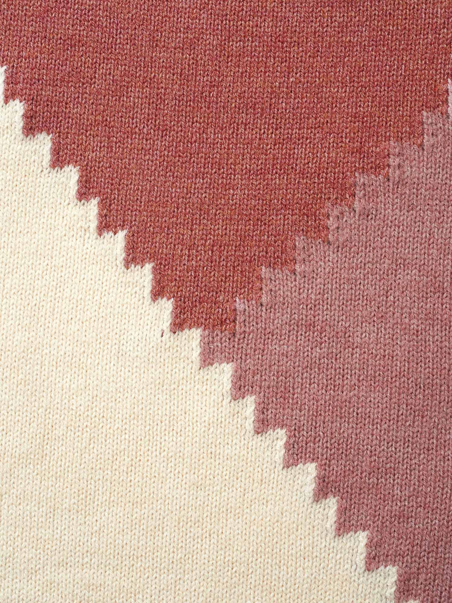 Colorblock Contrast Round Neck Pullover