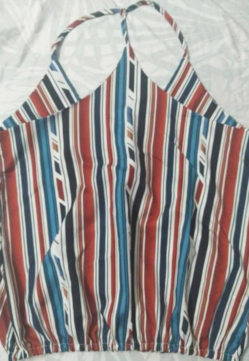 Contrasting Striped Vest Top