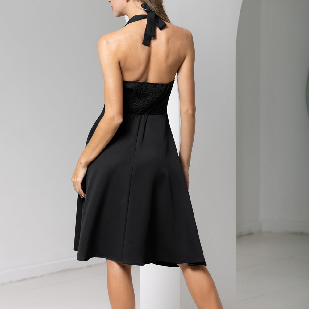 Halter Dresses for Wedding Guest Sweetheart Neck 1950s Vintage Dresses