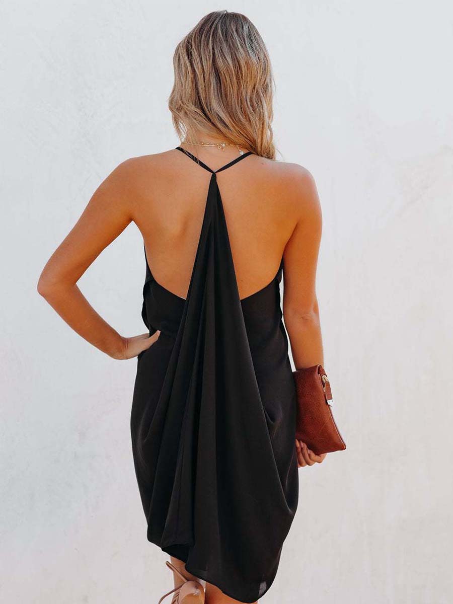 Sexy Backless Camisole Dresses