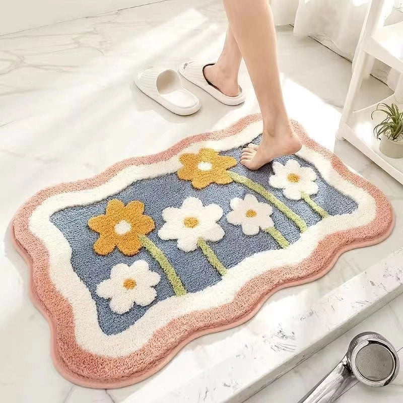 Casual Elegant Cute Geometric Floral Imitation Cashmere Carpet Bedding