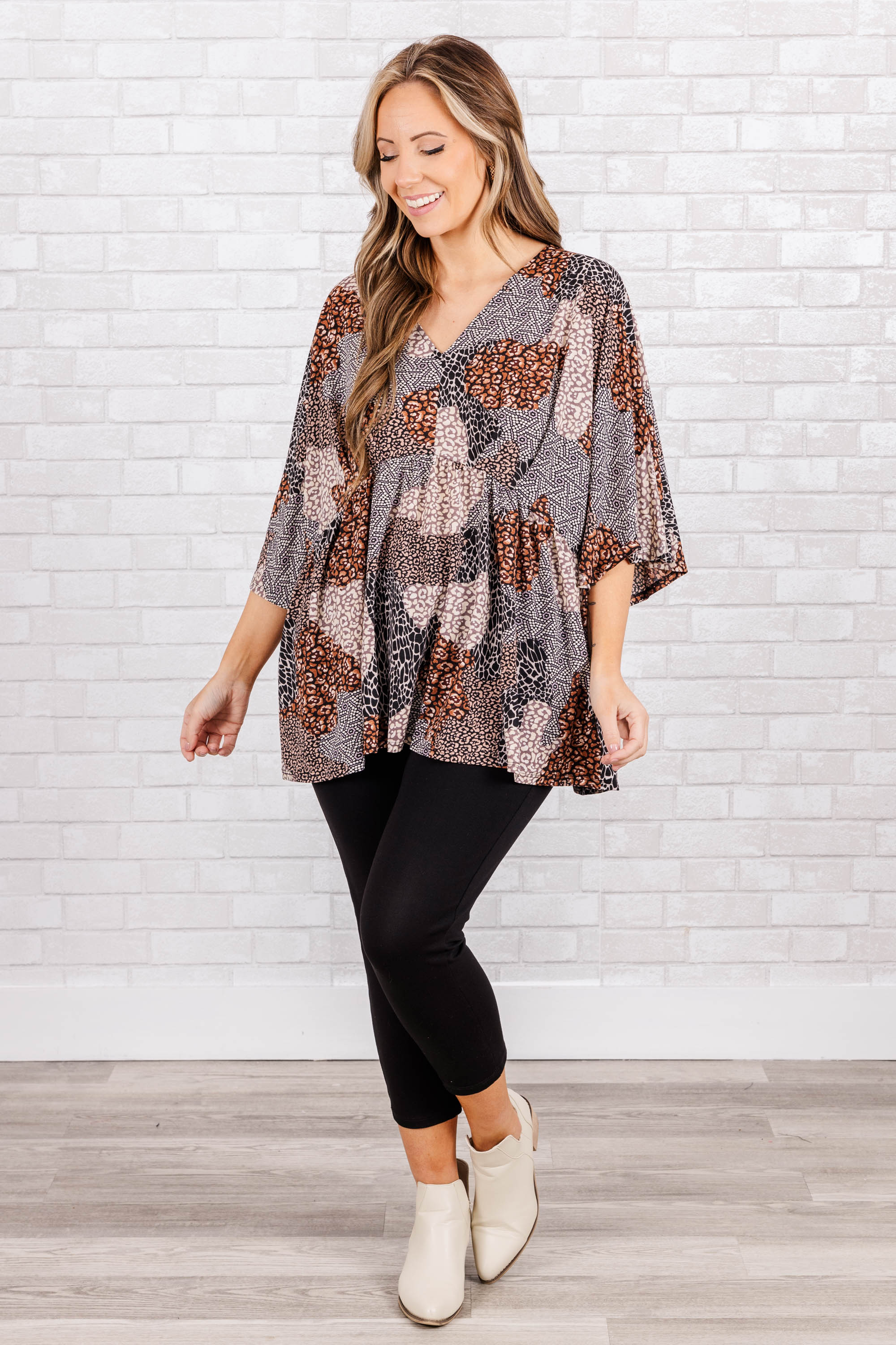 Older But Never Wiser Top. Mocha Black