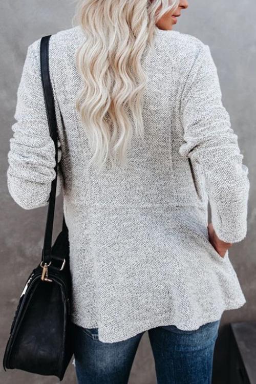 Irregularity Lapel Collar Jackets